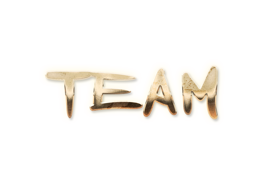 WORD TEAM gold text effects art typography PNG images free